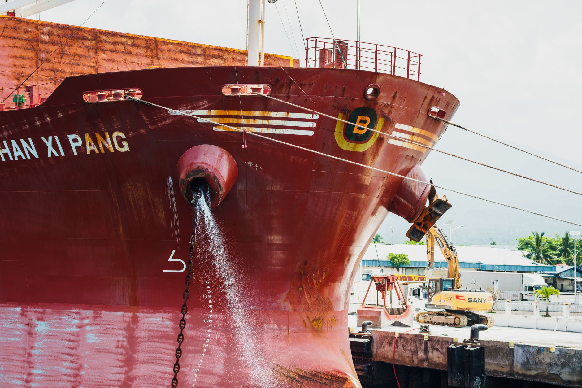 yarn release from port